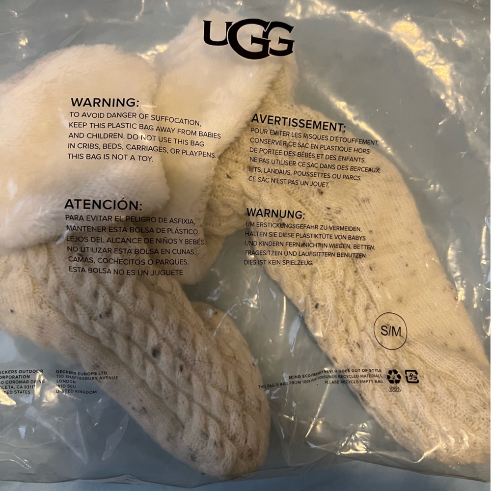 Ugg Fleece Lined Socks